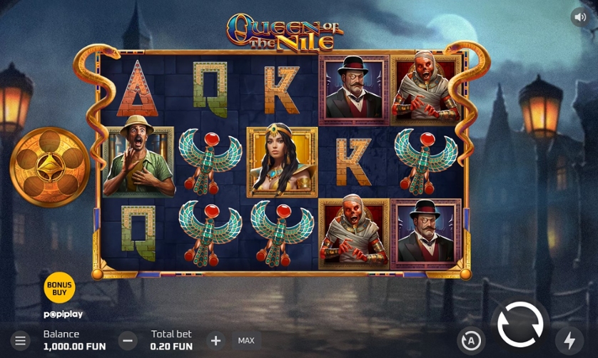 Queen of the Nile free spins feature