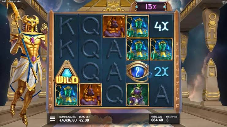 Queen of the Nile scatter wins
